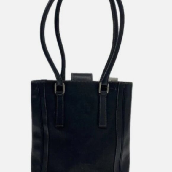 Auth Coach Canvas Shoulder Bag Black (NWOT) GRATE CONDITION - Picture 4 of 4